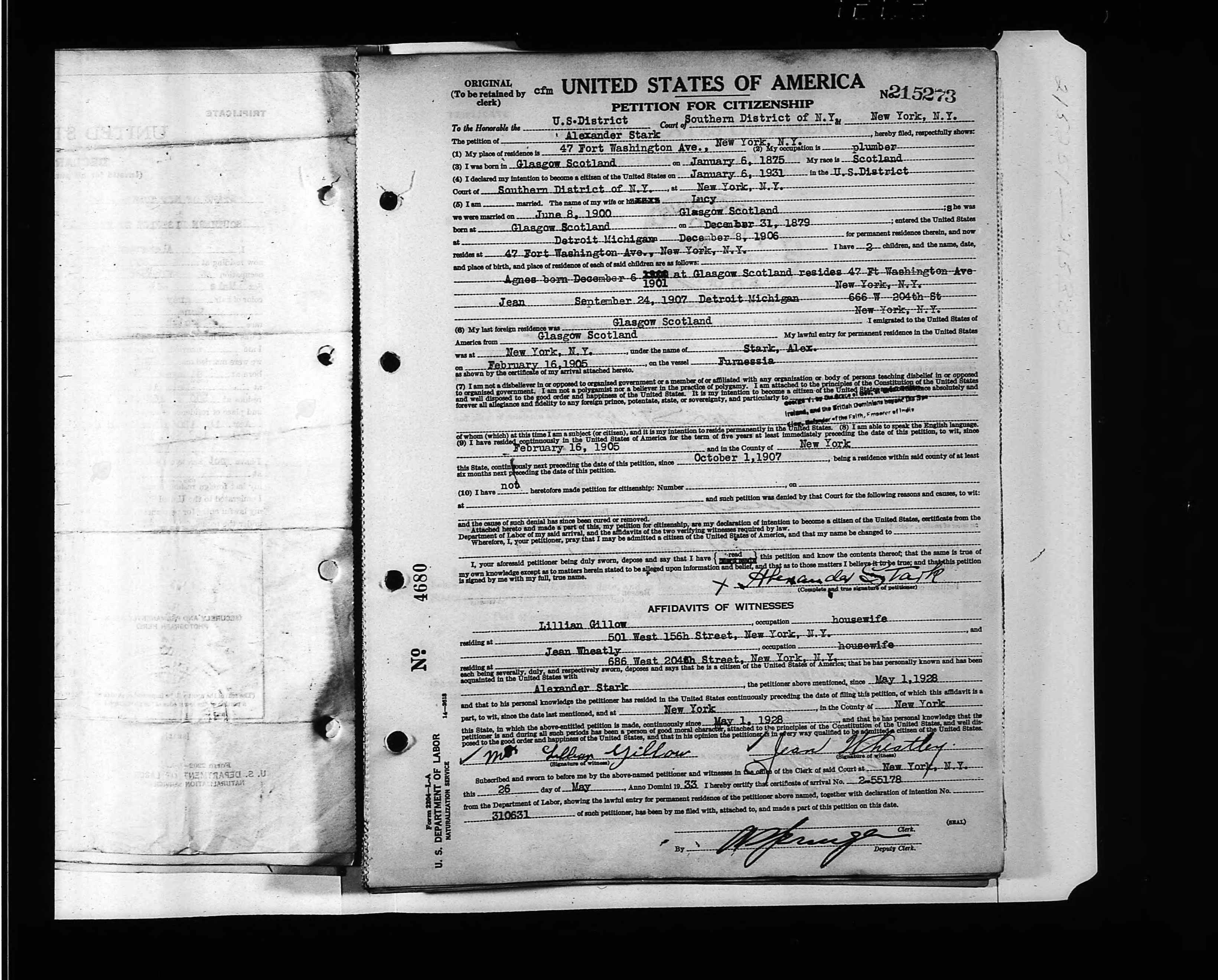 New York, U.S., State and Federal Naturalization Records, 1794-1943