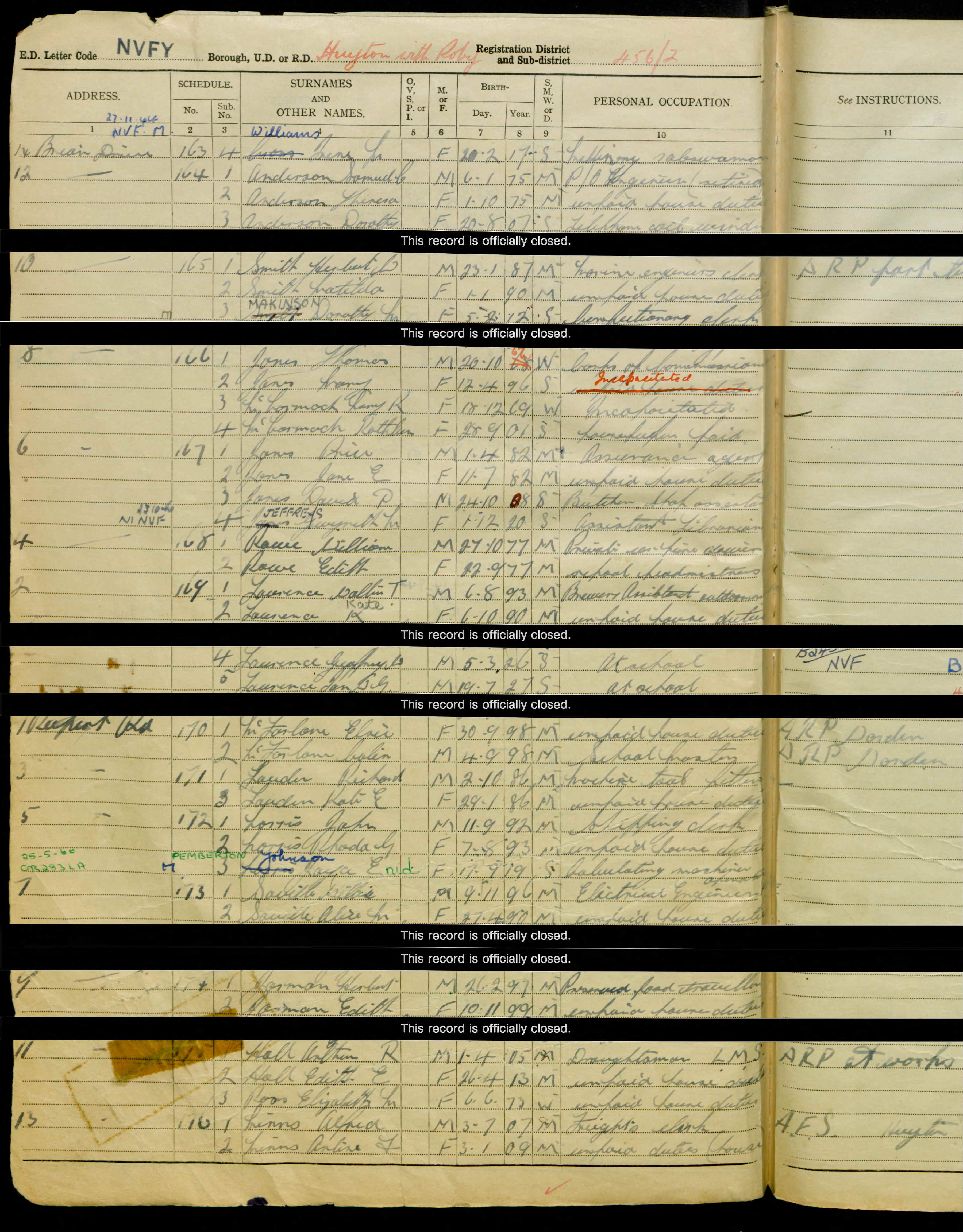 1939 England and Wales Register