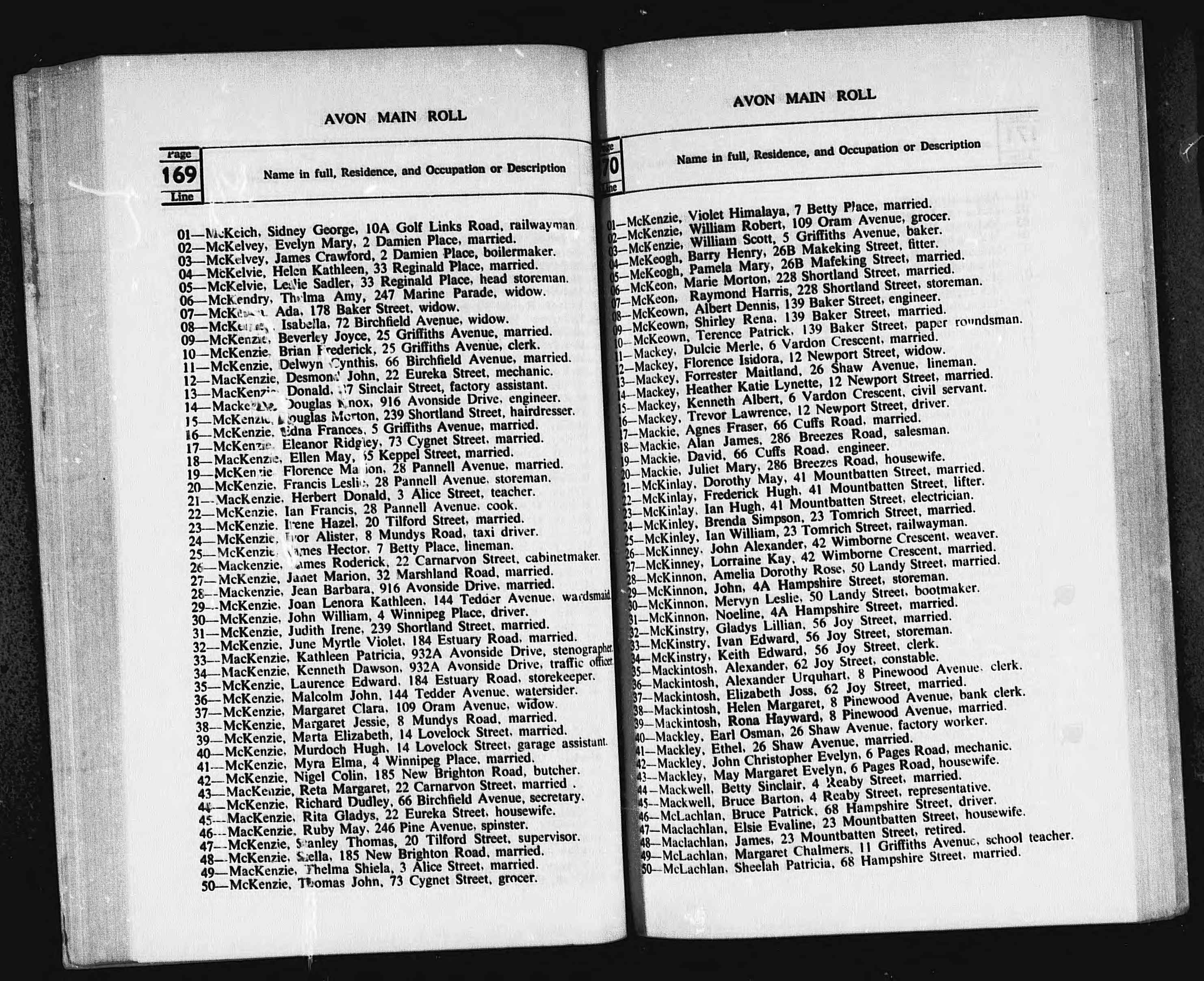 New Zealand, Electoral Rolls, 1853-1981