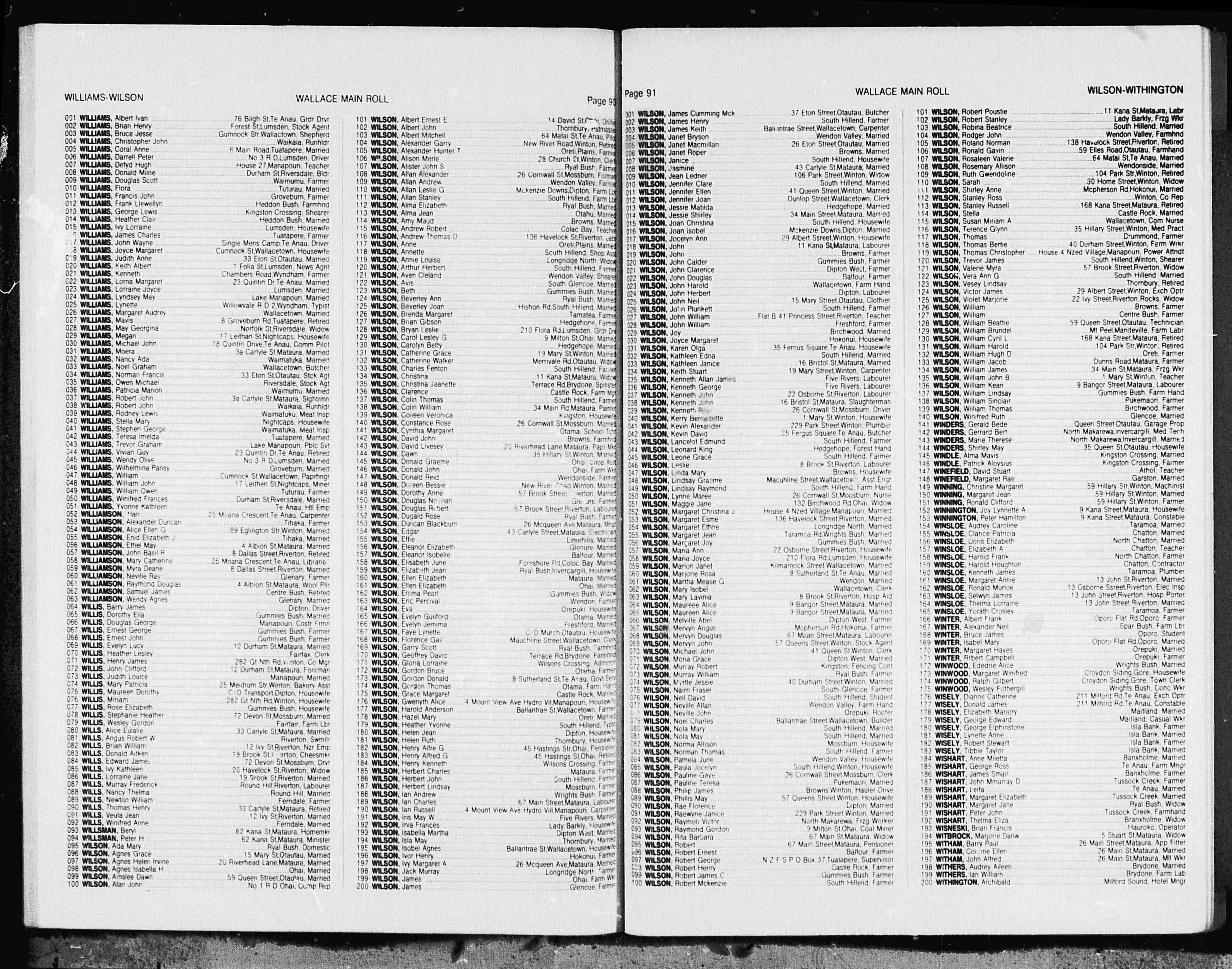 New Zealand, Electoral Rolls, 1853-2010