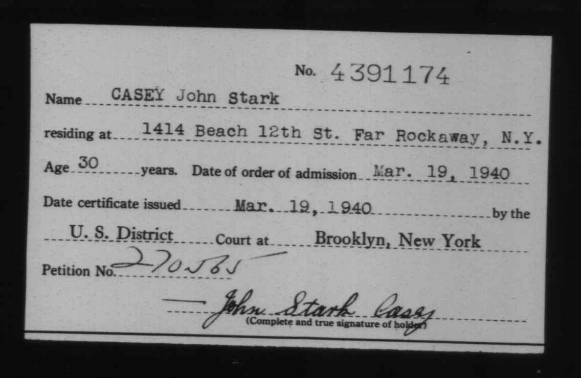 U.S. Naturalization Records Indexes, 1794-1995